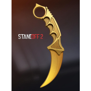 Деревянный нож из Стендофф 2 Керамбит Голд Игрушечный нож из дерева StandOff 2 Karambit Gold 11101 ТОП в Чернигове