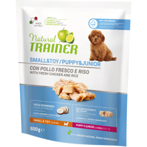 купити Сухий корм Trainer Natural Super Premium Puppy&Junior Mini для цуценят дрібних порід до 10 місяців 0.8 кг (8015699006501)