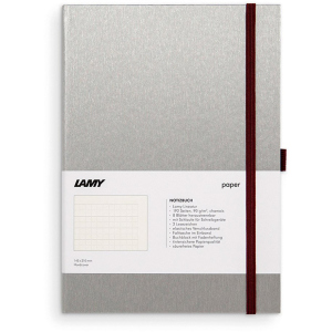 хорошая модель Записная книга Lamy A5 192 страницы в линейку Хром и Пурпур (4014519721055)