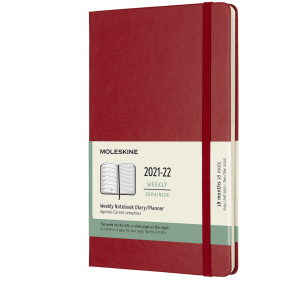 купити Тижневик Moleskine 2021-2022 13 х 21 см 208 сторінок Червоний (8056420856255)