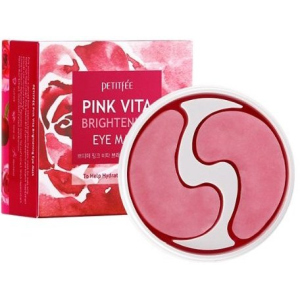 Патчі під очі Petitfee Pink Vita Brightening Eye Mask Освітлення 60 шт (8809508850498) в Чернігові