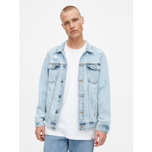 хорошая модель Джинсовая куртка Pull & Bear 5715/523/427 XL Голубой джинс (5715523427054)