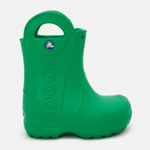 Гумові чоботи Crocs Kids Jibbitz Handle It Rain Boot 12803-3E8-C6 22-23 Зелені (887350425994_8873504259940) надійний