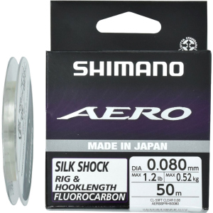 Флюорокарбон Shimano Aero Silk Shock Fluoro Rig/Hooklength 50 м 0.08 мм 0.52 кг (22665857)