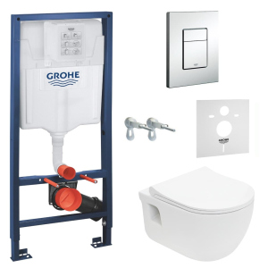 Инсталляция GROHE Rapid SL 38772001 + унитаз VOLLE Altea Rimless 13-64-267 + сиденье Slim Soft Close +37131000 ТОП в Чернигове