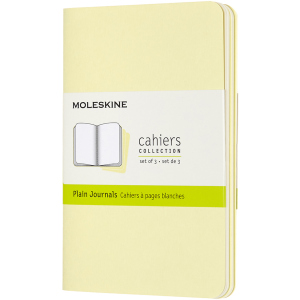 Набор записных книг Moleskine Cahier 9 x 14 см 3 шт по 64 страницы без линовки Желтый (8058647629735) надежный