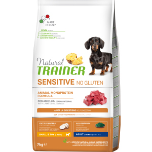 Сухой корм для собак Trainer Natural Dog Sensitive Adult мини с Ягненком 7 кг (8059149252506) лучшая модель в Чернигове