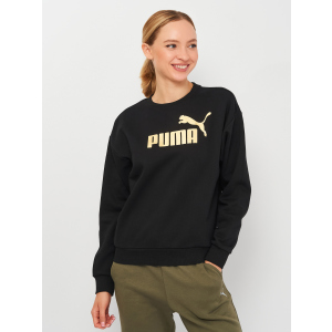 Свитшот Puma ESS+ Metallic Logo Crew 58689301 XS Puma Black-Gold (4063699358643)