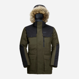 Парку Jack Wolfskin Glacier Bay Parka M 1113321-4144 L Сіро-зелена (4060477915692)