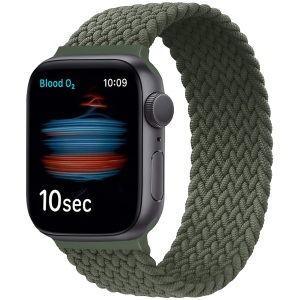 Ремінець Promate Fusion-44L для Apple Watch 42-44 мм 1/2/3/4/5/6/SE Green (fusion-44l.green) краща модель в Чернігові