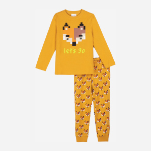 Пижама (лонгслив + штаны) Coccodrillo Pyjamas ZC1448102PJS-026 116 см Оранжевая (5904705589424)