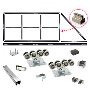 Комплект воріт КСС (Звари сам) на проріз 5 метрів, довжина стулки 7 метрів 200 см, Світ Воріт краща модель в Чернігові