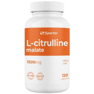 Аминокислота Sporter L-Citrulline malate 1500 мг 120 капсулы (4820249720257) в Чернигове