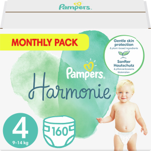 Підгузки Pampers Harmonie Розмір 4 (9-14 кг) 160 шт (8006540156445) рейтинг