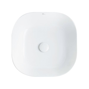 хорошая модель Раковина-чаша Qtap Kolibri 430х430х150 White с донным клапаном QT1011K396W