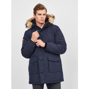 хорошая модель Парка Superdry M5011192A-L6T XL Nordic Chrome Navy (5057847231352)