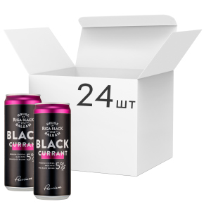 Упаковка слабоалкогольного напитка Riga Black Balsam Currant Cocktail 5% 0.33 л x 24 шт (4750012000845) в Чернигове