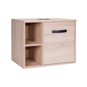 Тумба підвісна Qtap Pisces 600х480х437 Whitish oak зі стільницею QT2579TPL603WO в Чернігові