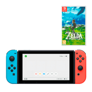 Набір Консоль Nintendo Switch HAC-001(-01) Blue Red 32GB Нове + Гра The Legend of Zelda Breath of The Wild Озвучка Nintendo Switch Нове