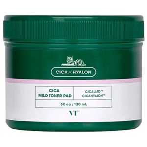 Заспокійливі педи VT Cosmetics Cica Mild Toner Pad з 60 шт (8809695670640) рейтинг