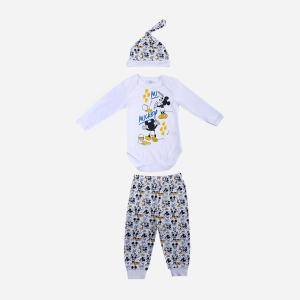 Комплект (боди + штанишки + шапочка) Disney Mickey Mouse MC18314 68-74 см Белый (8691109923714) в Чернигове