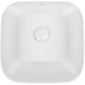 хорошая модель Раковина Qtap Scorpio White QT14112241W с донным клапаном