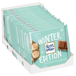 Упаковка молочного шоколада Ritter Sport с начинкой кокос и макаруны 12 шт х 100 г (4000417300607) ТОП в Чернигове