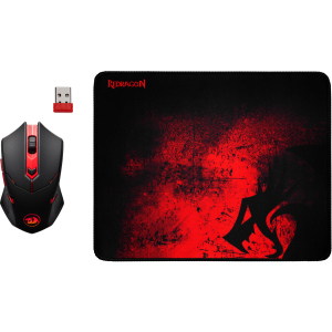 Комплект Игровой Redragon M601WL-BA Black-Red (78227) лучшая модель в Чернигове