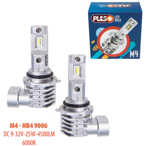 Автолампы Pulso M4-HB4 9006/LED-chips CREE/9-32v/2x25w/4500Lm/6000K (M4-HB4 9006) лучшая модель в Чернигове