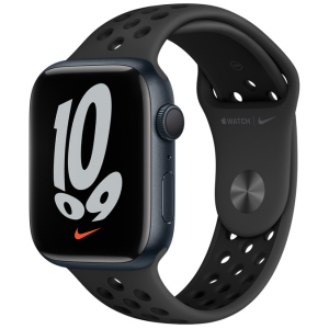 Смарт-годинник Apple Watch Series 7 Nike GPS 45mm Мідний світлий Case with Anthracite/Black Nike Sport Band (MKNC3UL/A) в Чернігові