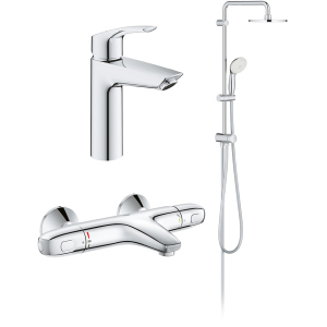 Набір змішувачів GROHE Eurosmart New UA34102TS0 (23324003+34155003+27389002) в Чернігові