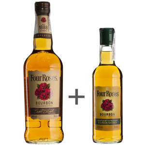 купить Набор виски бурбон Four Roses, 0.7 л 40% + 0.35 л (1121000056633)