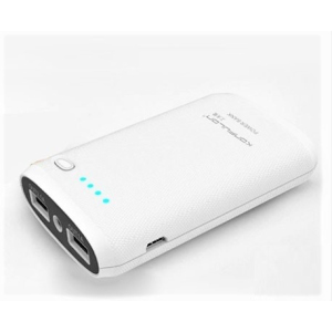 Зовнішній Акумулятор (Power Bank) Konfulon Kit TC-Y1301 (+CЗУ С25 + АЗУ C17) 7800mAh (Білий) надійний