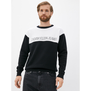 хорошая модель Джемпер Calvin Klein Jeans Colorblock Shadow Logo Sweater J30J318615-YAF M CK White (8719854521099)