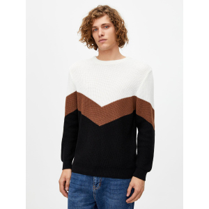 Джемпер Pull & Bear XAZ260628HEUR M Черный/Коричневый/Белый (DD8000005343302)