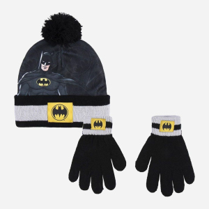 Зимовий комплект (шапка + рукавички) Disney Batman 2200007930 Чорний (8427934576821) ТОП в Чернігові