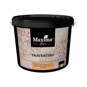 Штукатурка фасадная с эффектом натурального камня Travertino Maxima Decor - 15 кг (45658) ТОП в Чернигове