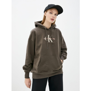 купить Худи Calvin Klein Jeans Mid Scale Monogram Hoodie J20J216957-LBL S Black Olive (8719854554608)