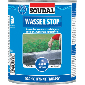 Мастика для кровли Soudal Wasser Stop 750 мл (00004000WAS0000001)