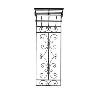 Кованая Вешалка настенная с полкой Артдеко 1450х515 (68.030) лучшая модель в Чернигове