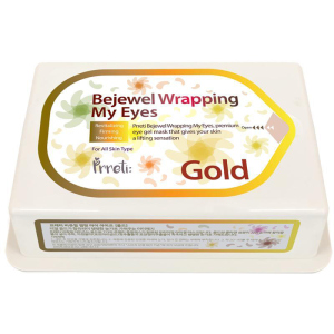 Гидрогелевые патчи для глаз Prreti Bejewel Wrapping My Eyes Gold с золотом 60 шт (8809541194450) ТОП в Чернигове