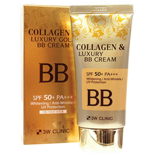 ВВ-крем для обличчя 3W Clinic Collagen & Luxury Gold BB Cream SPF50+/PA+++ 50 мл (8809331318875) в Чернігові