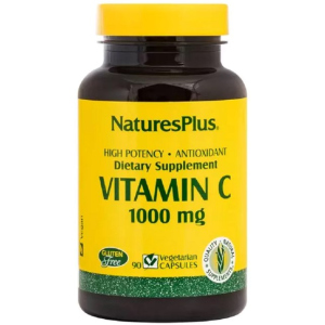 Вітамін C, Vitamin C, 1000 мг, Nature's Plus, 90 вегетаріанських капсул (097467023123) ТОП в Чернігові