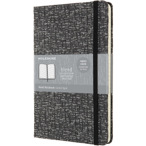 Нотатник Moleskine Blend 13 х 21 см 240 сторінок в лінійку Сіра Канва (8053853603661) рейтинг