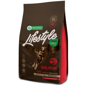 Сухой беззерновой корм для собак Nature's Protection Lifestyle Grain Free Salmon Adult All Breeds с лососем 1.5 кг (NPLS45677) (4771317456779) лучшая модель в Чернигове