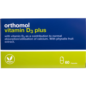 Вітаміни та мінерали Orthomol Vitamin D3 Plus для кісткового скелета та структури кісток (4260022694601) ТОП в Чернігові