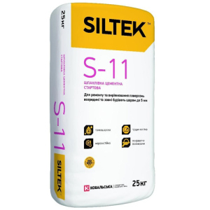 Шпатлевка цементная стартовая Siltek S-11 25кг