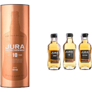 Набор виски Jura 10 yo 0.7 л 40% + Jura Journey 0.05 л 40% + Jura 12 уо 0.05 л 40% + Jura Seven Wood 0.05 л 40% (2021000072857)