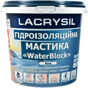 Мастика гідроізоляційна Lacrysil Waterblock 3 кг Біла (170854) ТОП в Чернігові