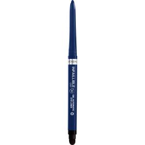 Водостойкий автоматический гелевый карандаш для век L'Oreal Paris Infaillible Grip Liner Blue Jersey темно-синий 1 г (3600524026677) ТОП в Чернигове